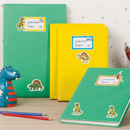 Matrica, papír, 3 ív, 76x120 mm, AVERY ZWECKFORM, "Z-Design No.53145", dinoszauruszok